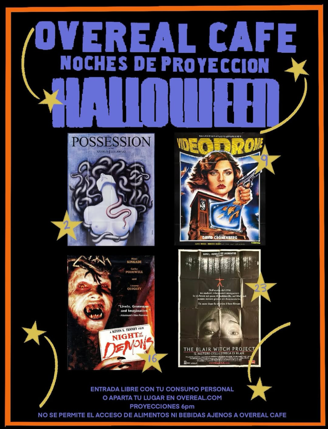 Consumo Proyeccion peliculas Haloween!!!!