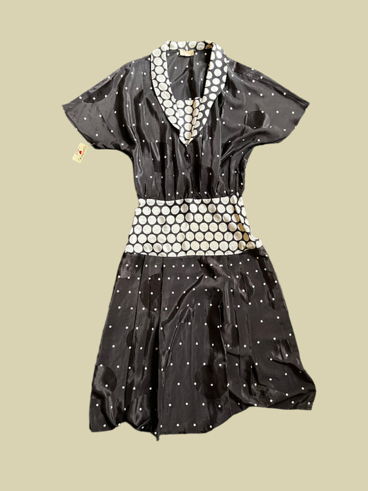 Vestido 80s puntitos