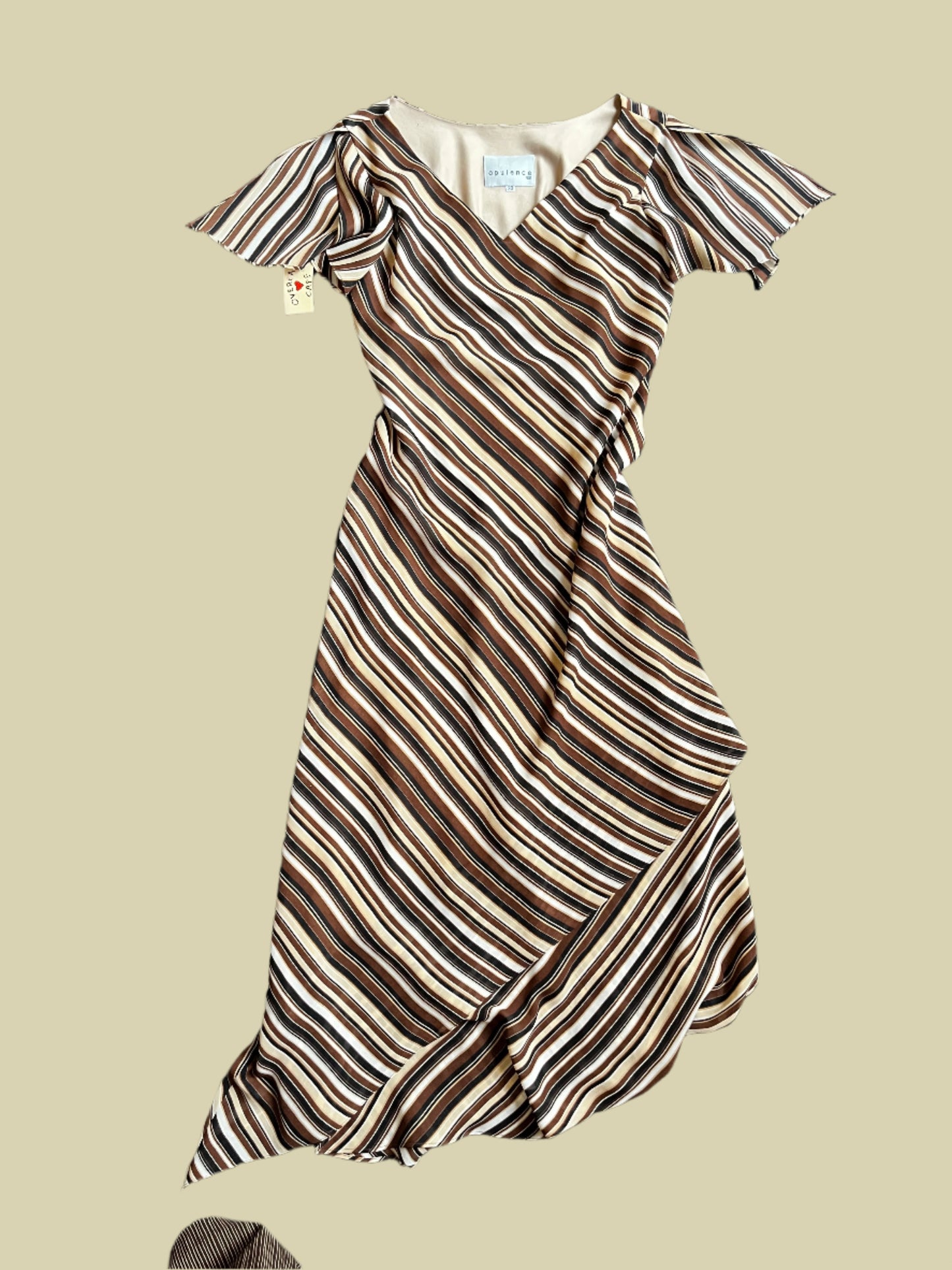 Vestido 90s rayas asimétrico